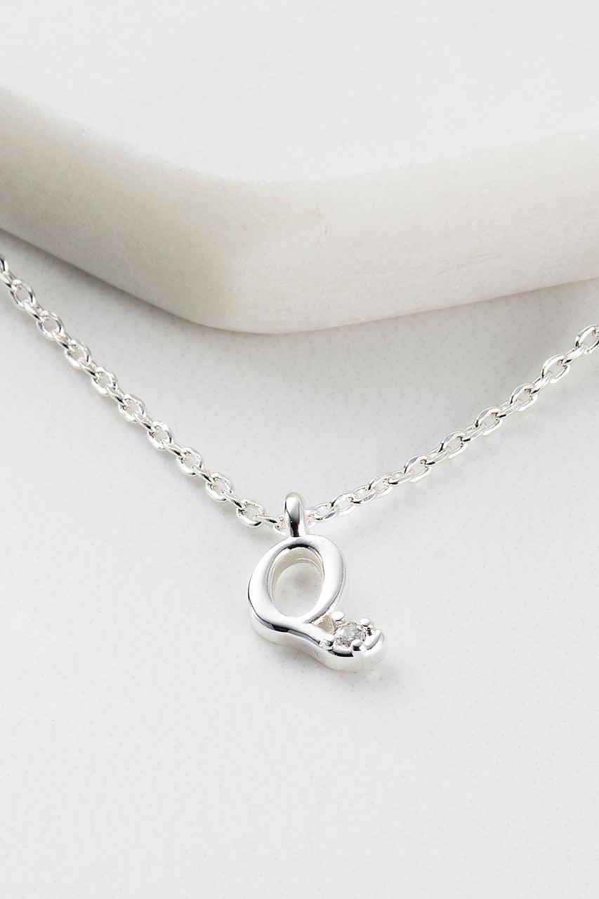 Zafino Initial Necklace - Silver (view 18)