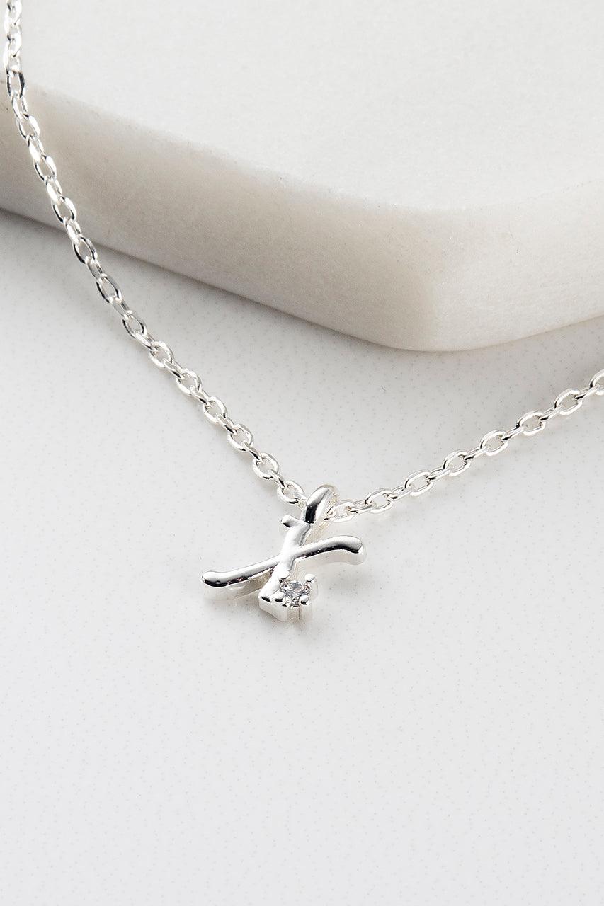 Zafino Initial Necklace - Silver (view 25)