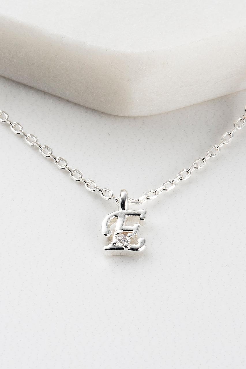 Zafino Initial Necklace - Silver (view 6)