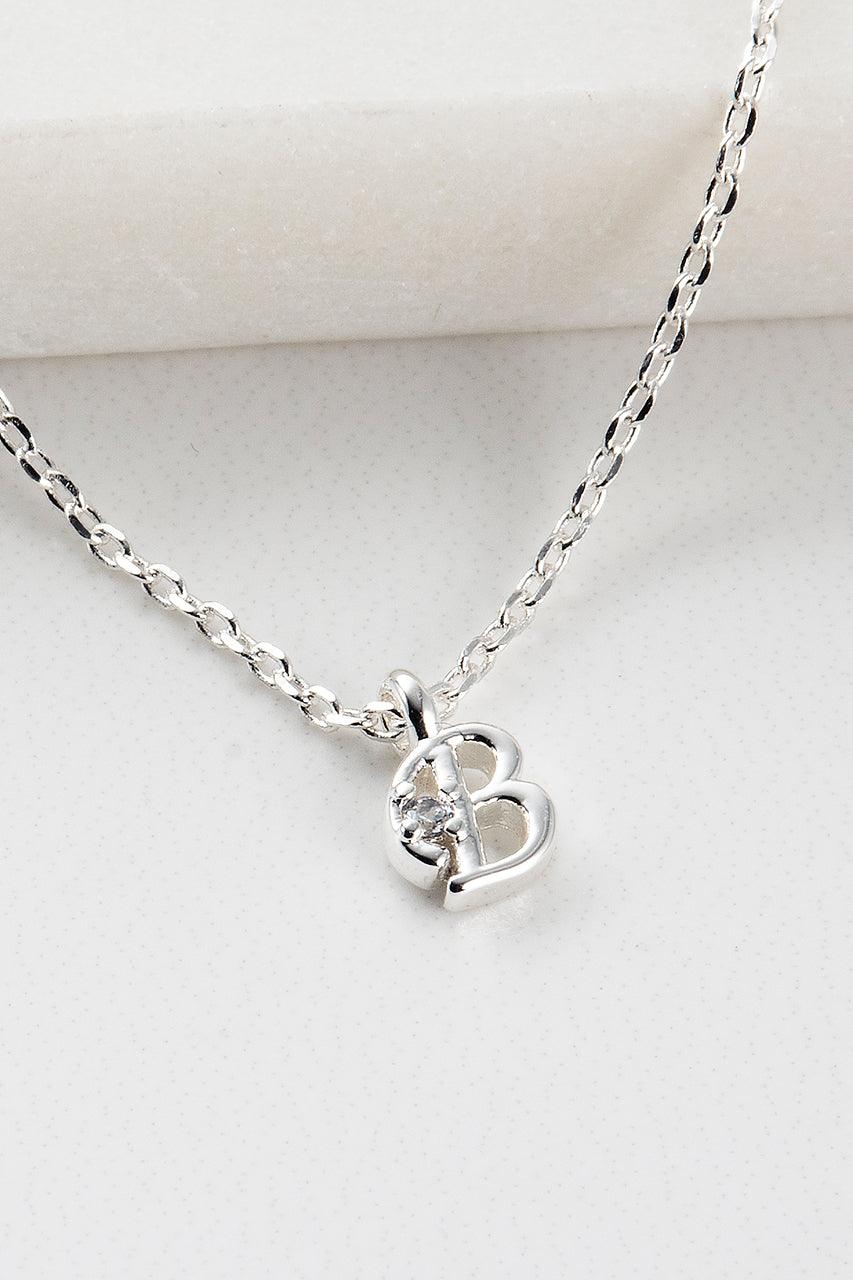 Zafino Initial Necklace - Silver (view 3)