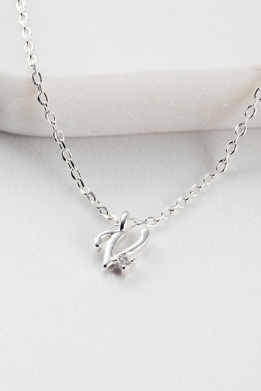Zafino Initial Necklace - Silver (view 23)