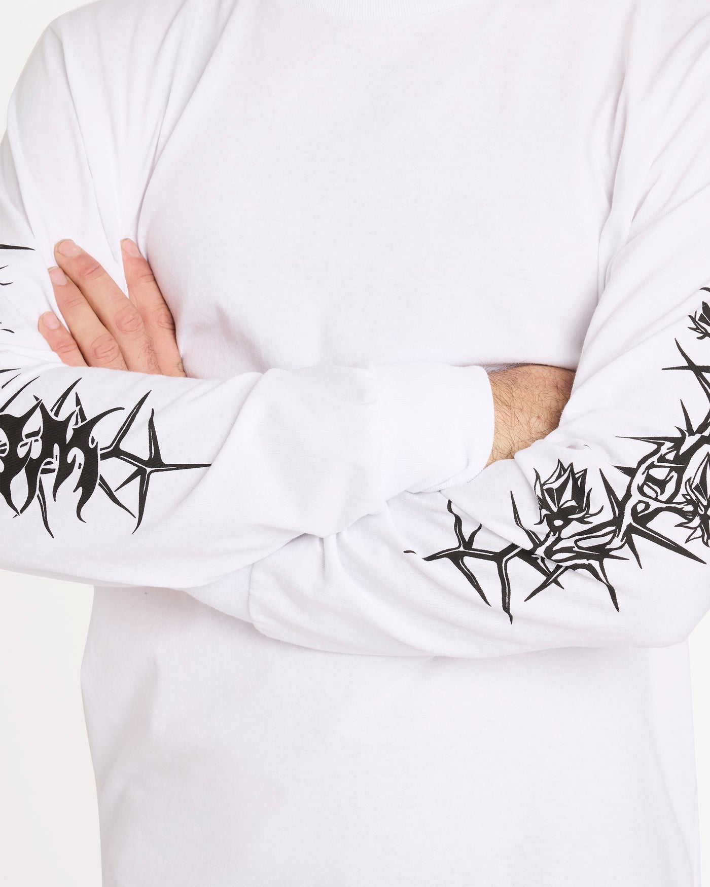 Volcom Die By The Stone Long Sleeve Tee - White (view 3)