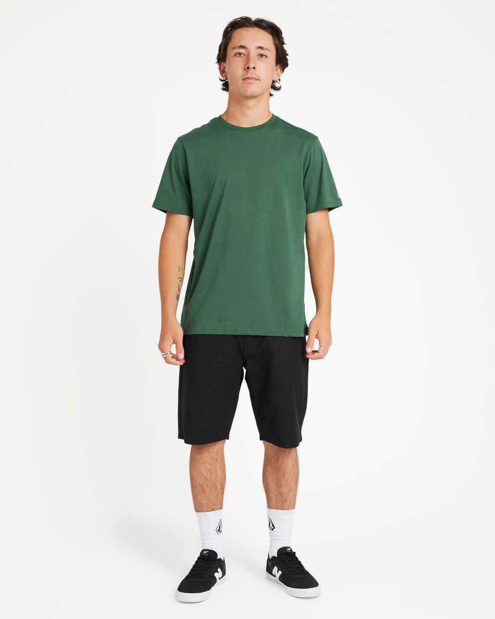 Aus Solid Short Sleeve Tee - Billiard