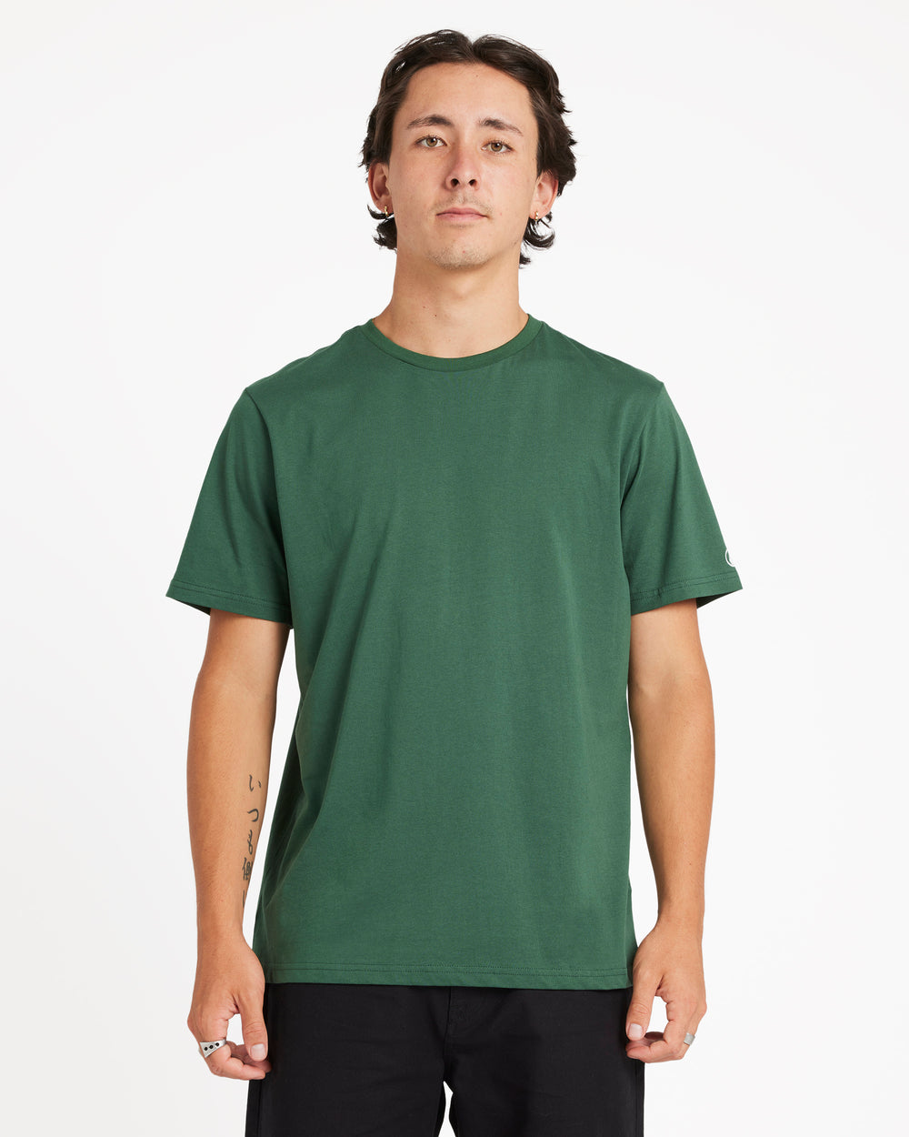 Aus Solid Short Sleeve Tee - Billiard