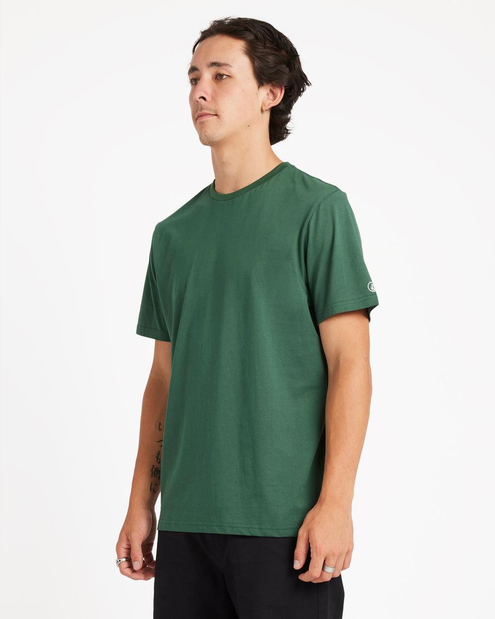 Aus Solid Short Sleeve Tee - Billiard