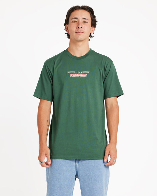 Swooped Short Sleeve Tee - Billiard