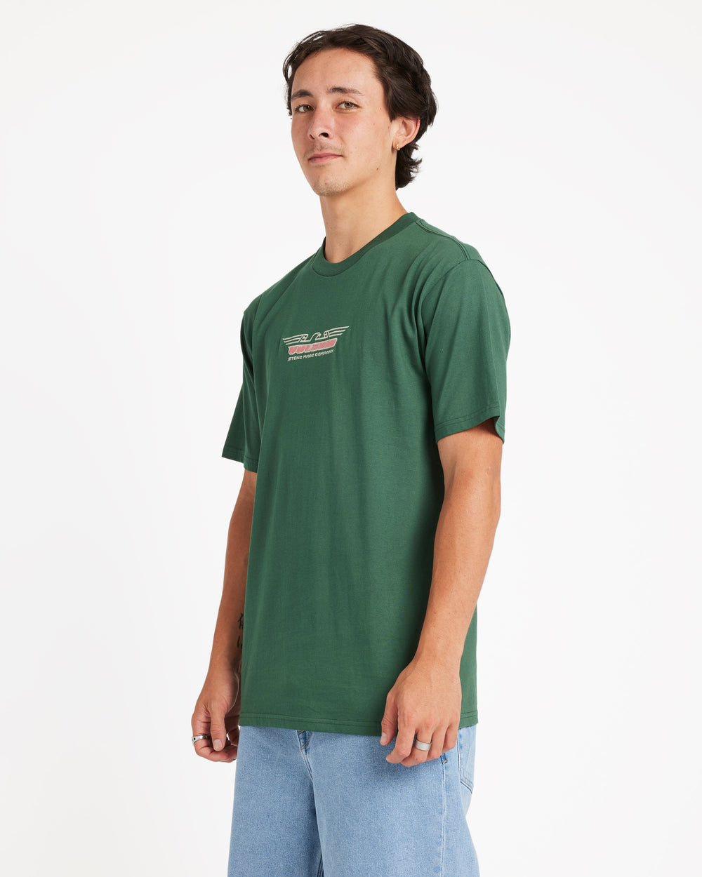 Volcom Swooped Short Sleeve Tee - Billiard (view 3)
