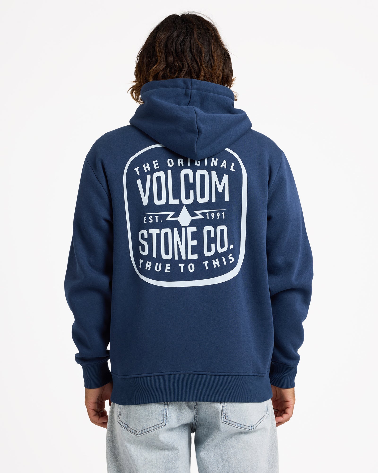 Volcom Roundabout Zip Up Hoodie - Baja Indigo (view 5)