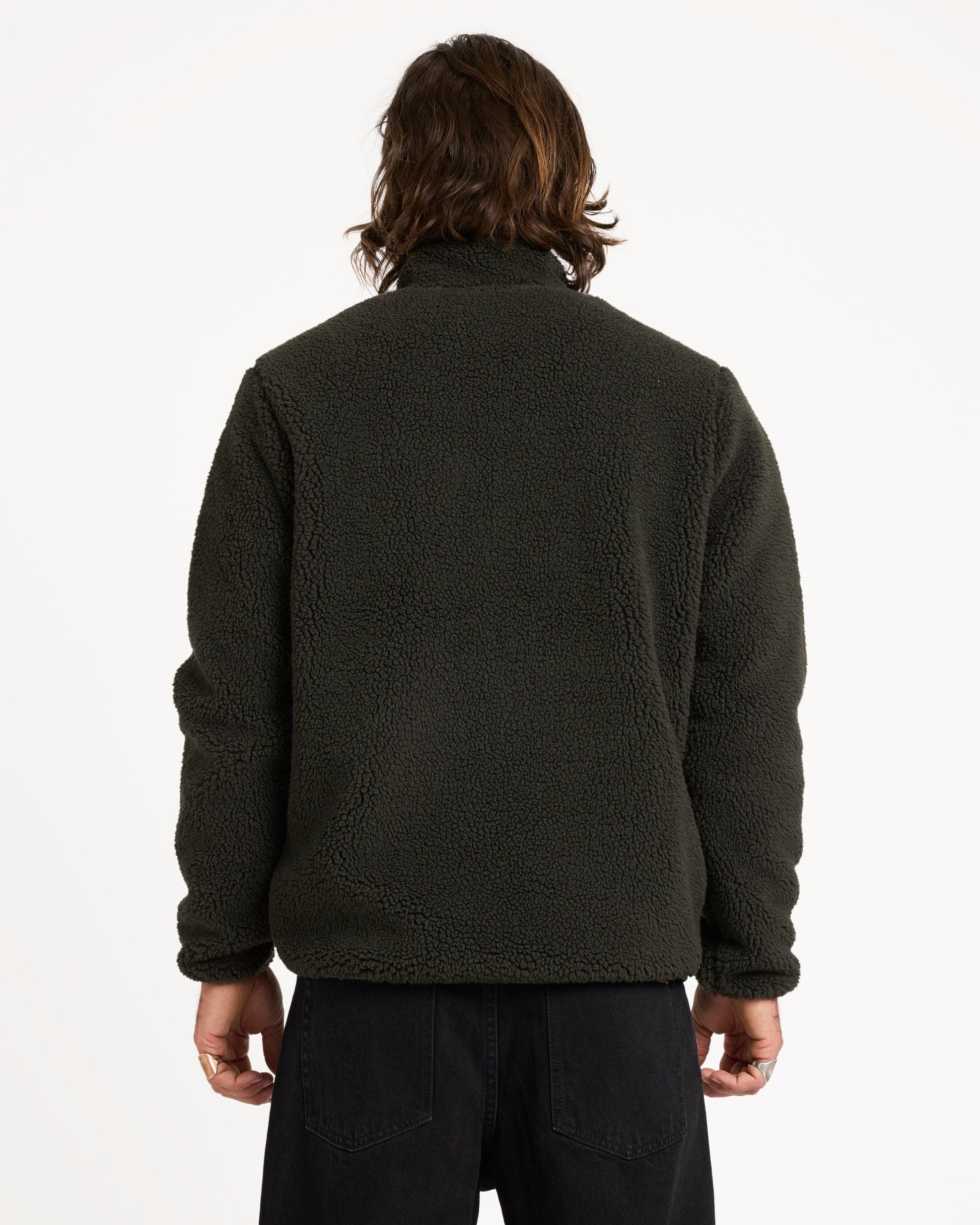 Volcom Storm Stone Zip Rinsed Black back