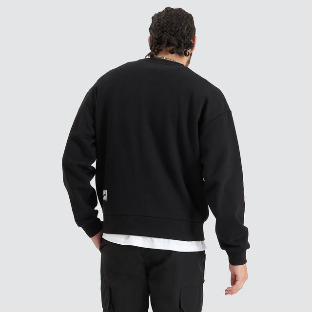 All Rounder Heavy Box Fit Sweater - Jet Black