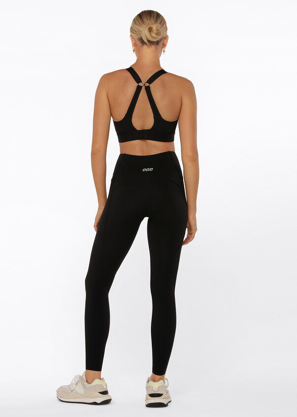 Amy Phone Pocket Full Length Tech Leggings - Black