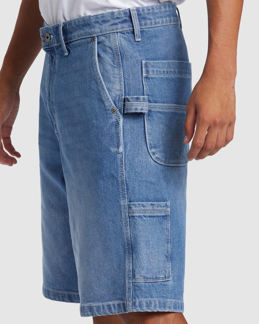 Quiksilver Carpenter Denim Short - 2001 Stone Wash (view 4)