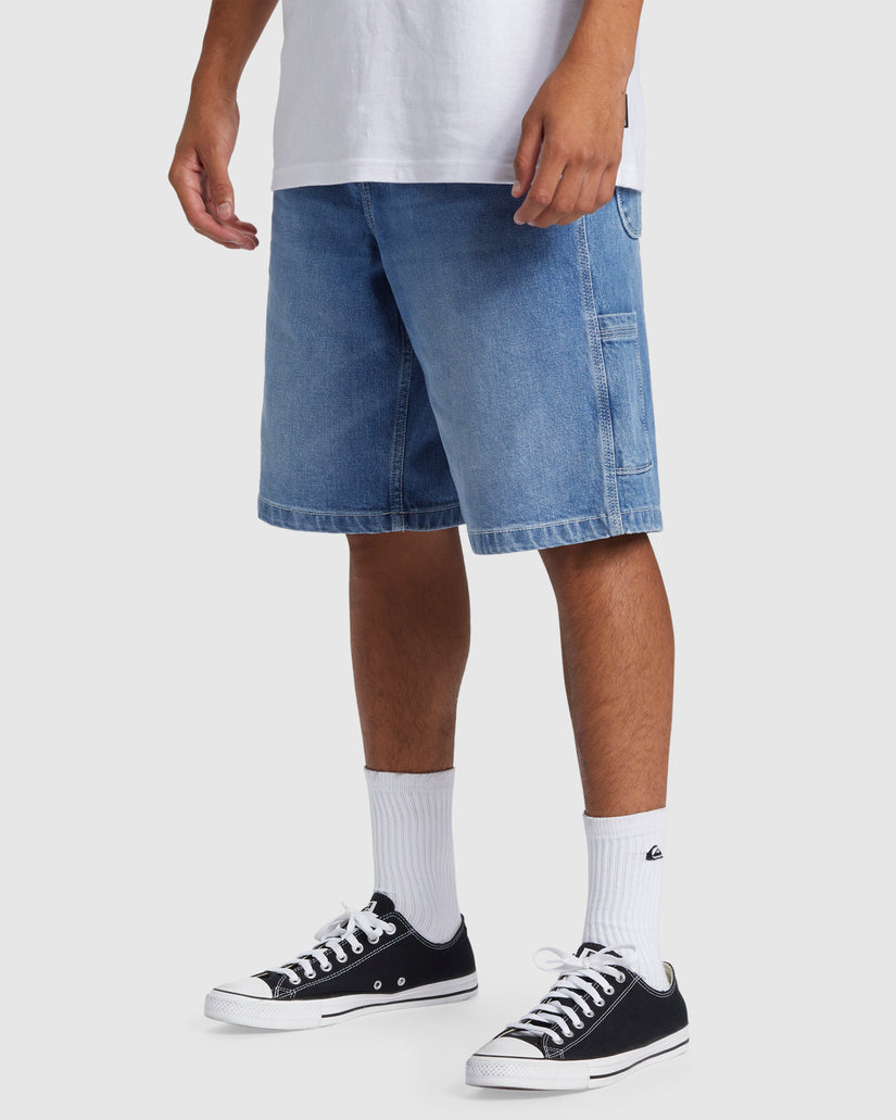 Quiksilver Carpenter Denim Short - 2001 Stone Wash (view 3)