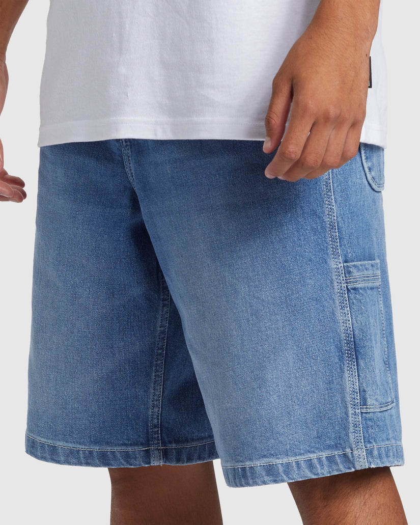 Quiksilver Carpenter Denim Short - 2001 Stone Wash (view 5)