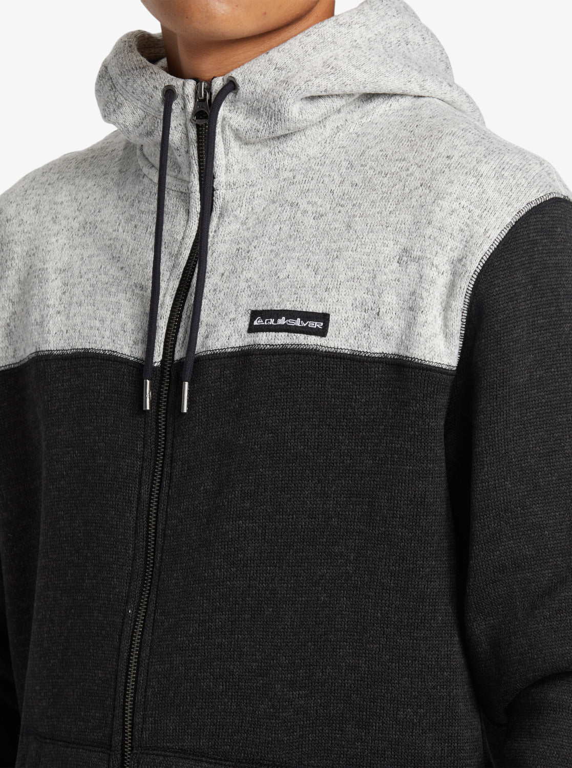 Keller Block Zip - Black Heather - Catani Clothing