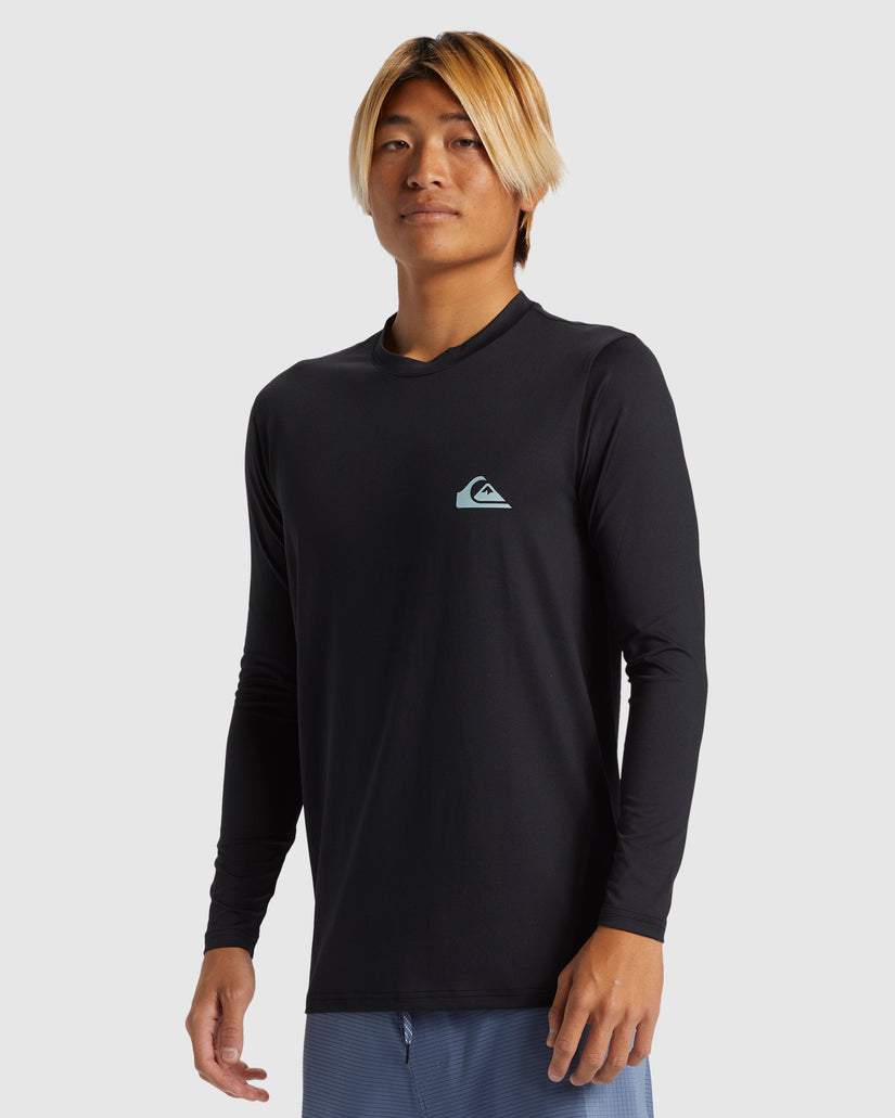 Quiksilver Everyday LS UPF50 Surf Tee - Black (view 4)