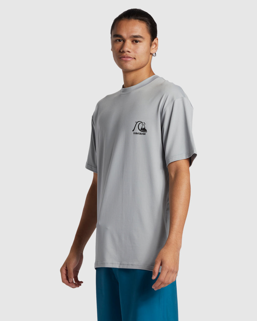 Quiksilver DNA Bubble Logo Surf Tee - Quarry (view 3)