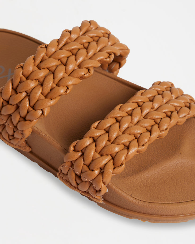 Slippy Braided Slide - Tan