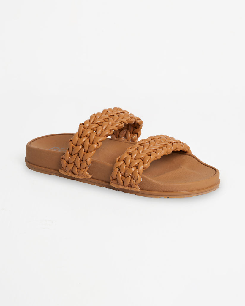 Slippy Braided Slide - Tan