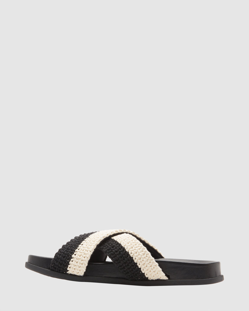 Roxy Syenna Slides - Black / Cream (view 4)