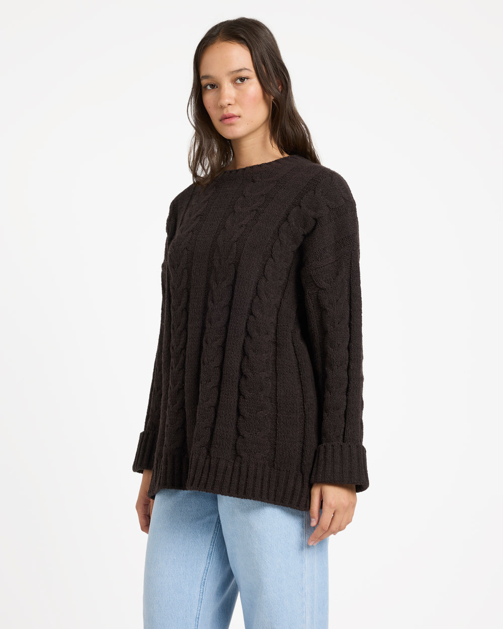 Volcom Cable Cove Sweater - Vintage Black (view 5)
