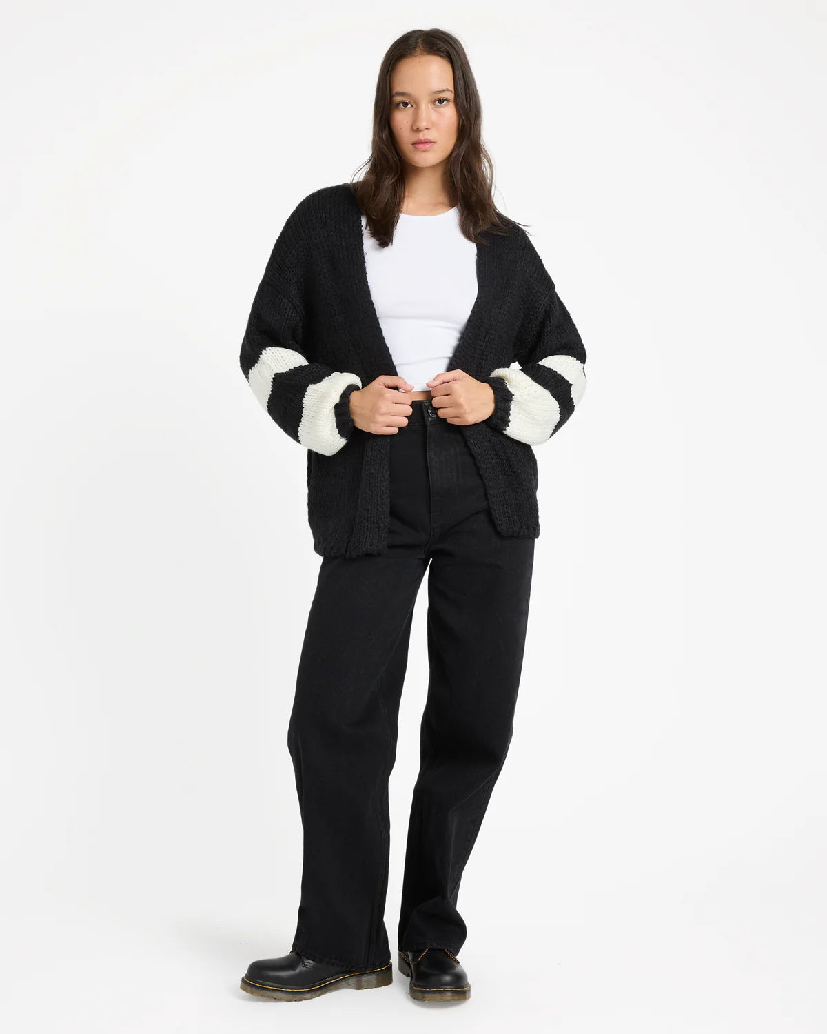 Volcom Polar Gypsy Cardigan - Black (view 4)