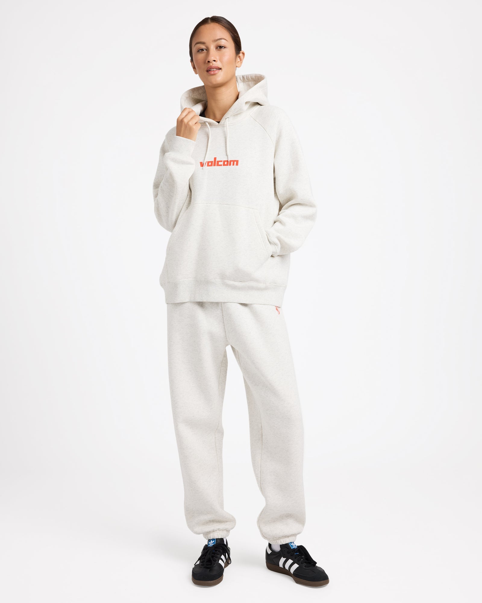 Volcom Get More Pullover Hoodie - Light Heather Grey (view 5)