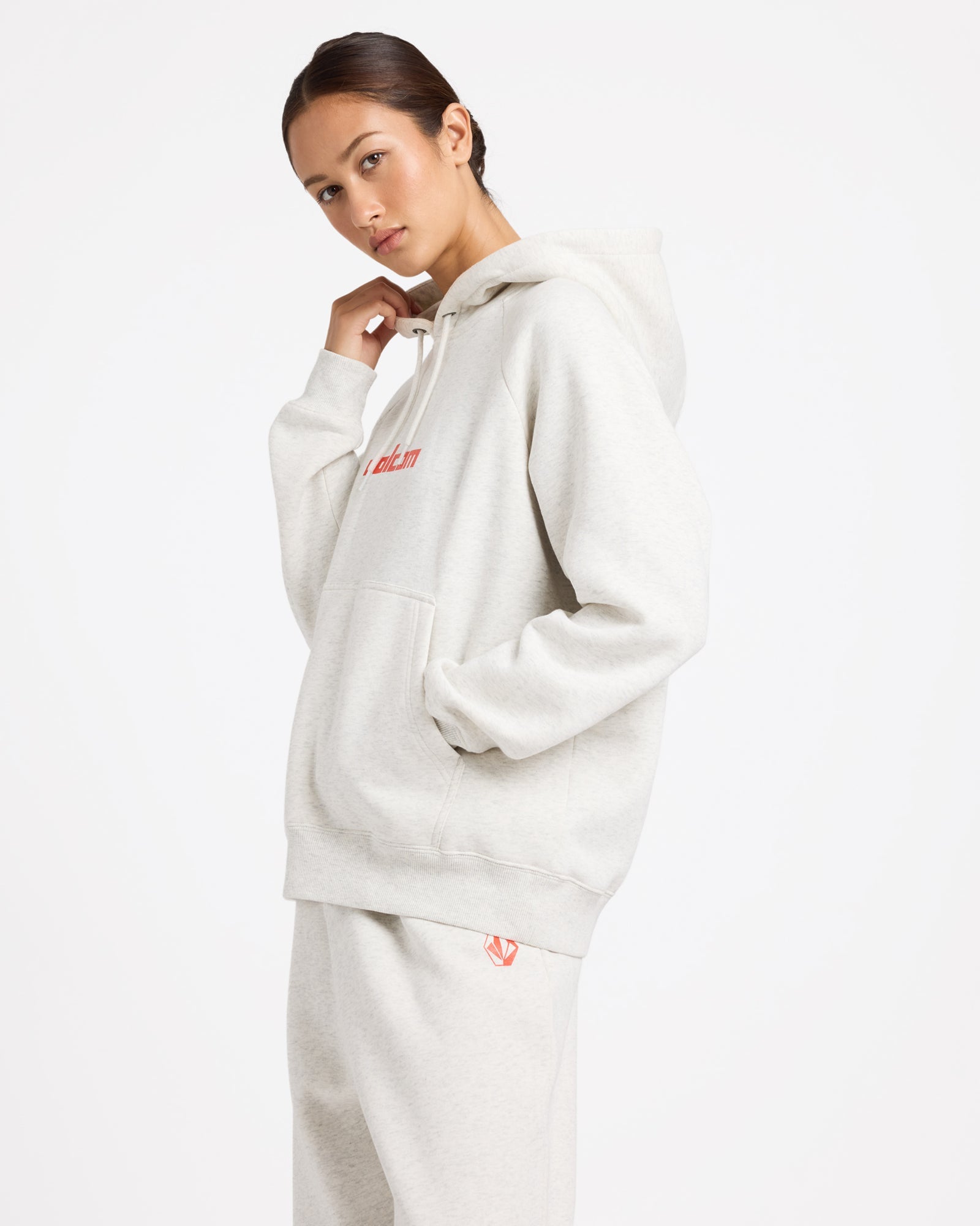 Volcom Get More Pullover Hoodie - Light Heather Grey (view 3)