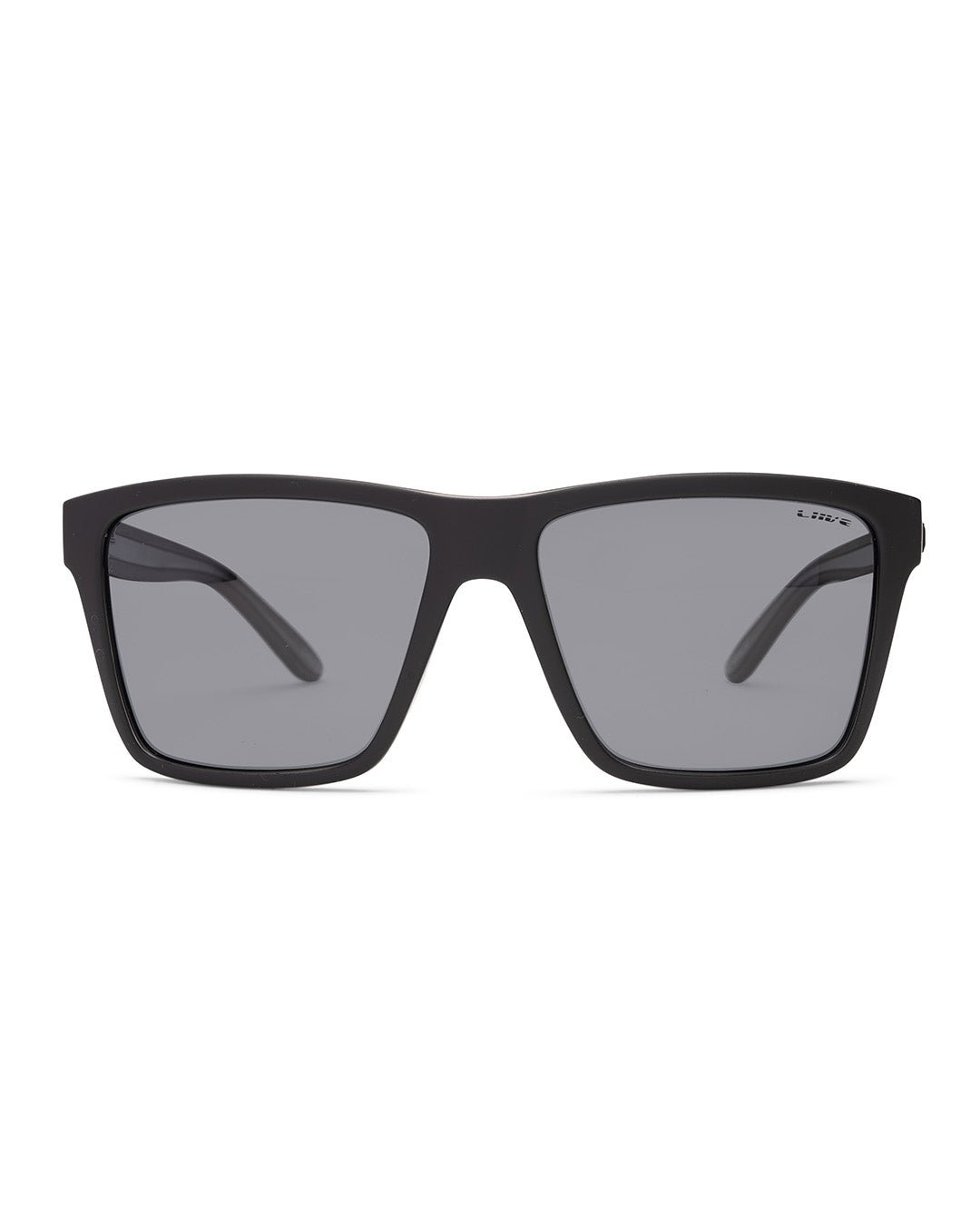 Liive Bazza polarised matt black front view