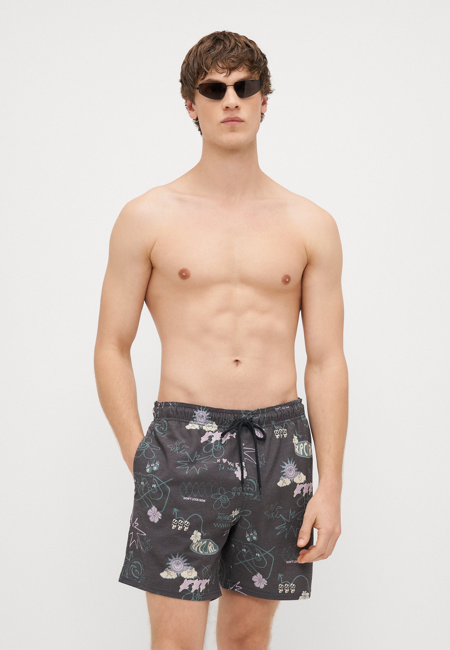 Rip Curl Fun Times Volley Washed Black - detail view