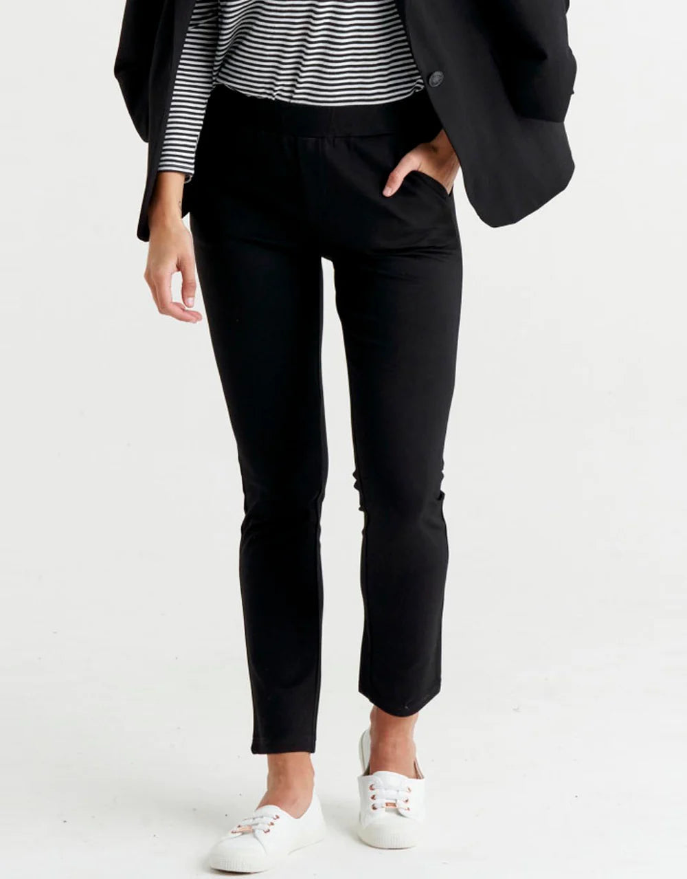 Au Revoir Ponte Pant - Black - Catani Clothing
