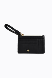 Peta + Jain Knox Swinger Coin Purse Black Pebble Gold - front view
