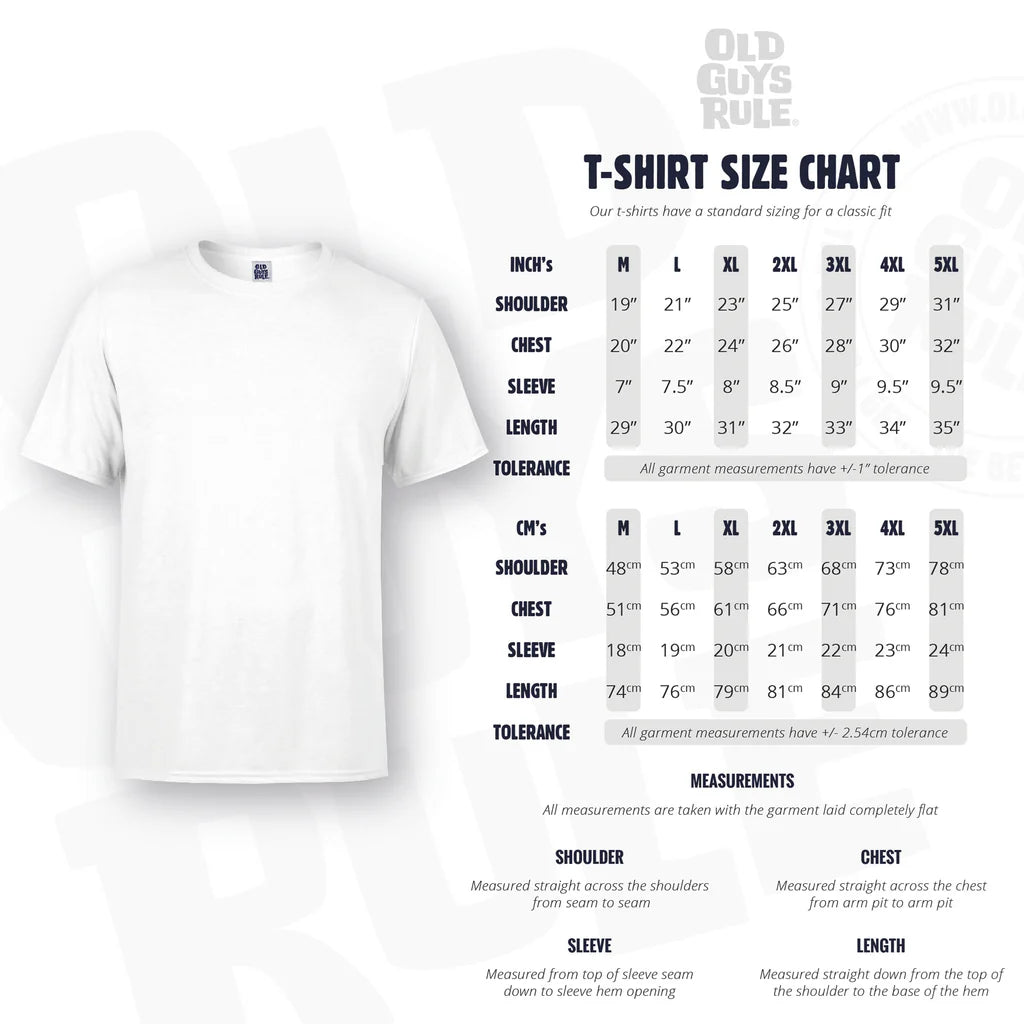 Old Guys Rule Getting Older Tee - Heather Indigo (view 4)