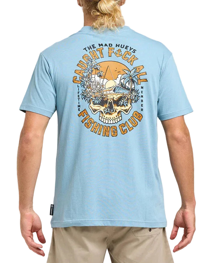 Caught Fk All Island Short Sleeve Tee - Steel Blue