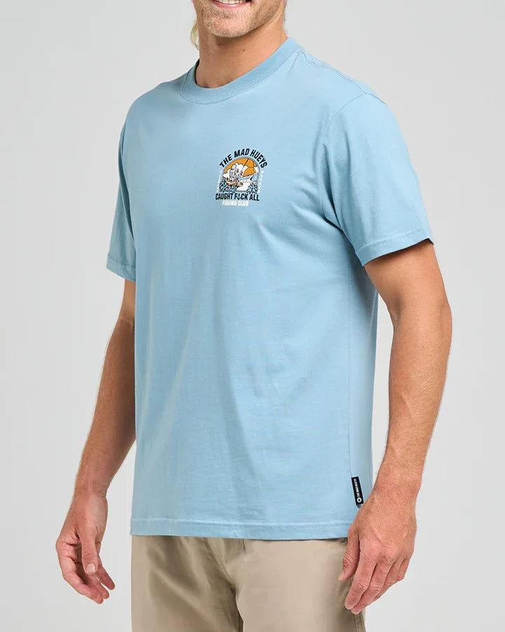 Caught Fk All Island Short Sleeve Tee - Steel Blue