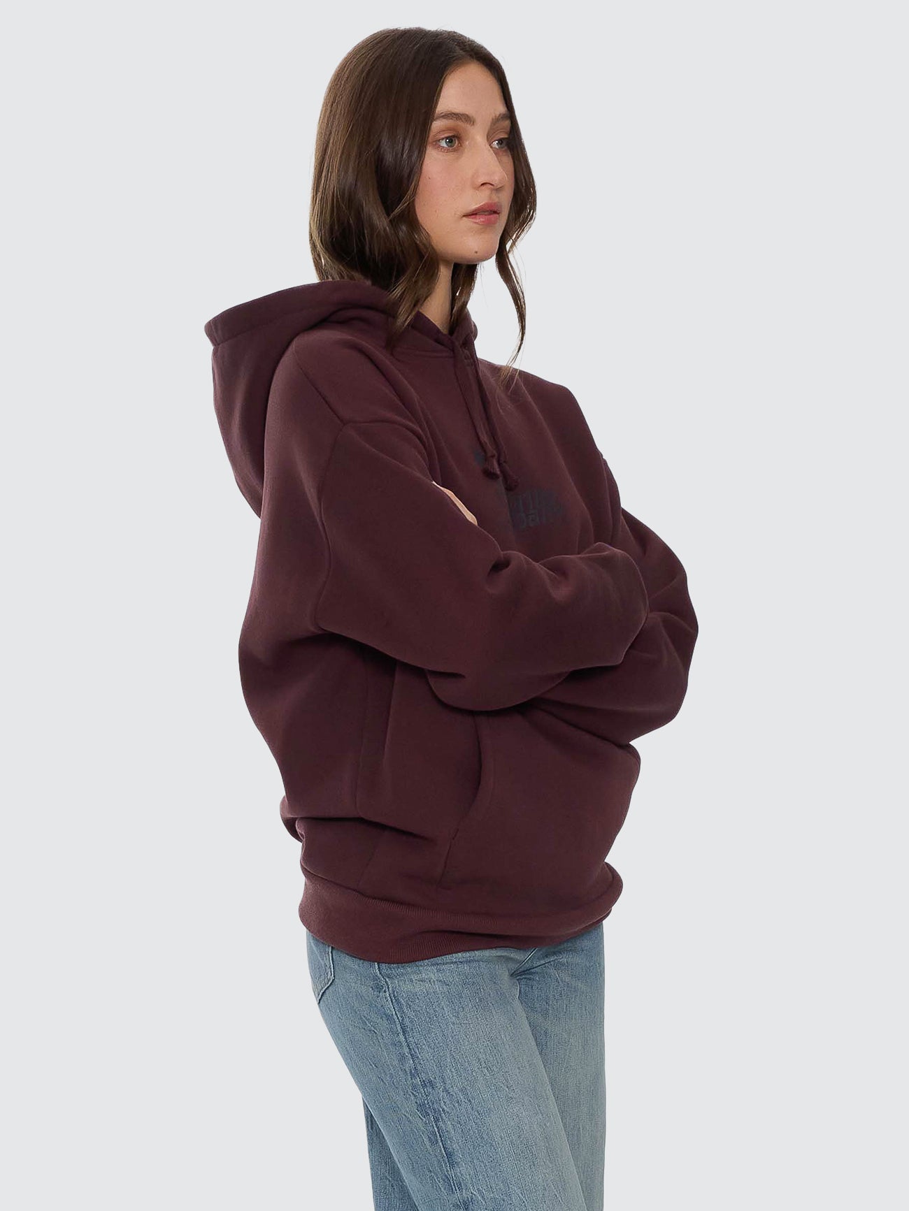 Thrills Chaos And Calm Slouch Hood - Bitter Chocolate (view 4)