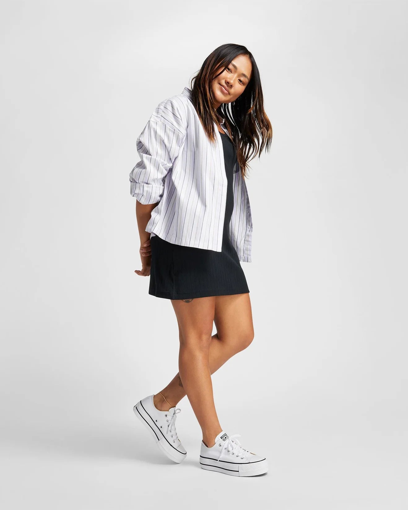 Chuck Taylor Low Top Canvas Lift - White - Catani Clothing