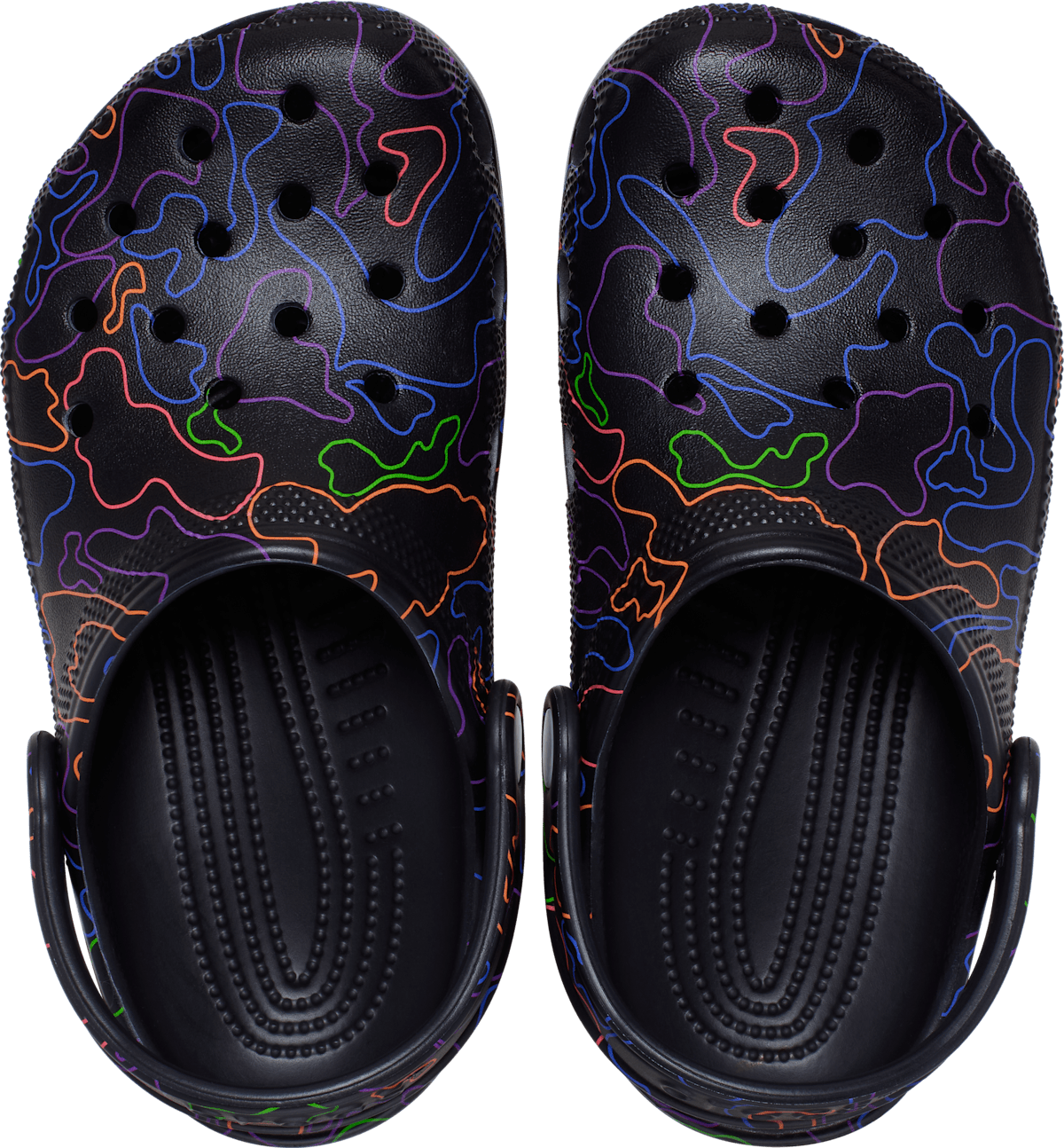 Crocs Kids Classic Hi-Vis Camo Clog - side