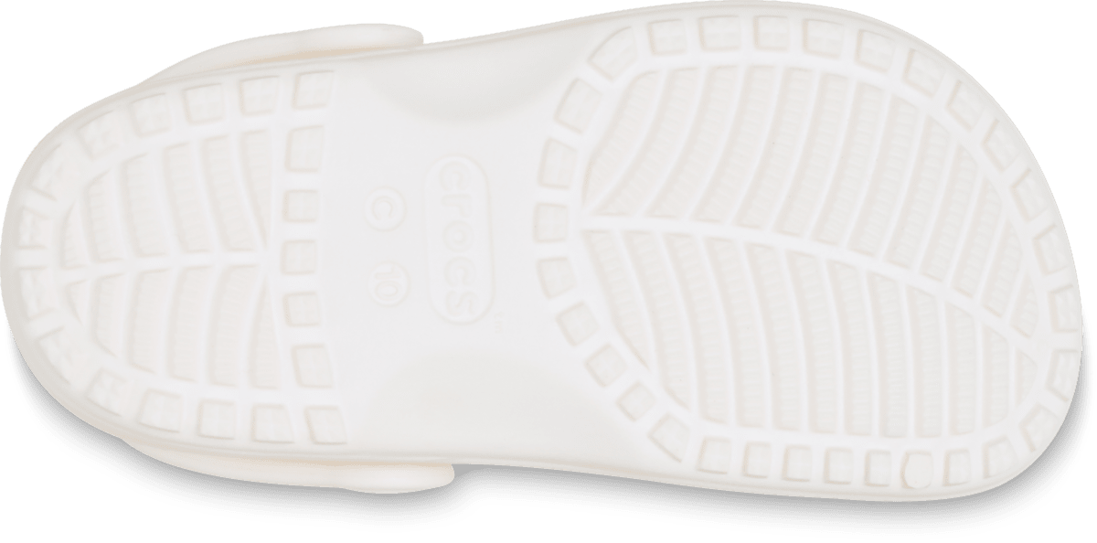 Crocs Toddler Floral Cut-Out Clog Chalk - sole