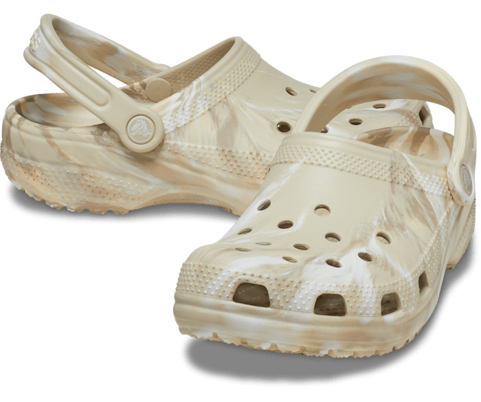 Crocs Classic Marbled Clog - Bone / Multi (view 3)