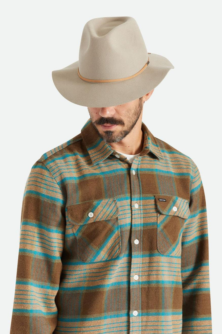 Brixton Wesley Fedora - Safari (view 4)