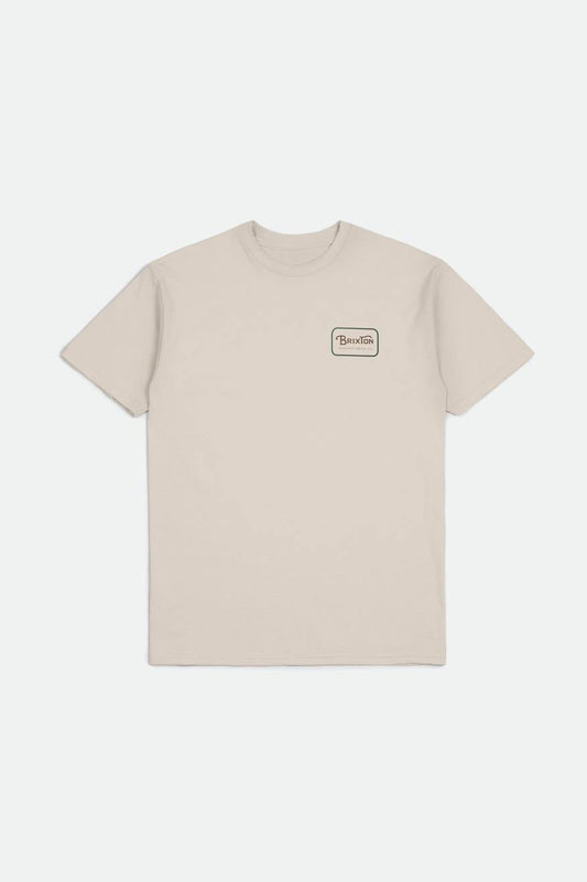 Grade S/S Standard Tee - Cream / Trekking Green / Sepia