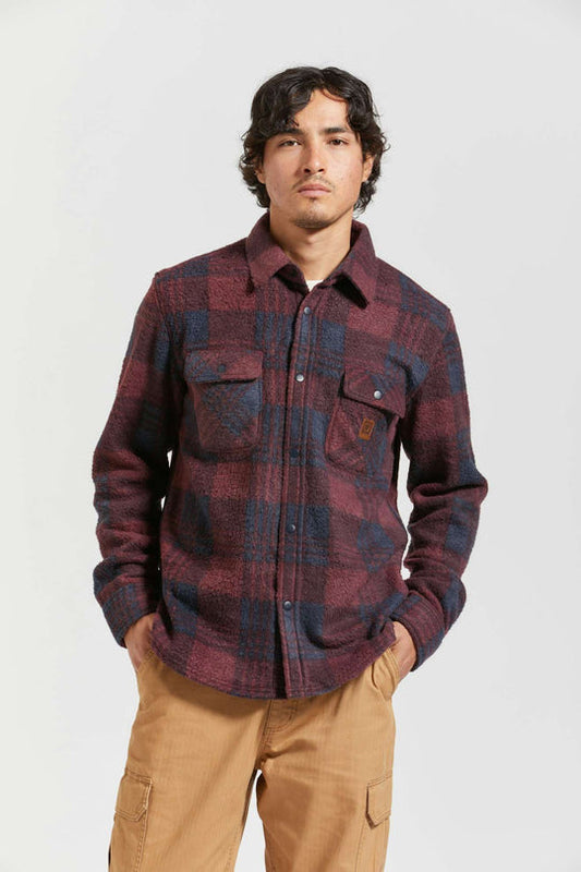 Bowery WB Arctic Stretch Fleece - Cordovan Red / Washed Navy Plaid