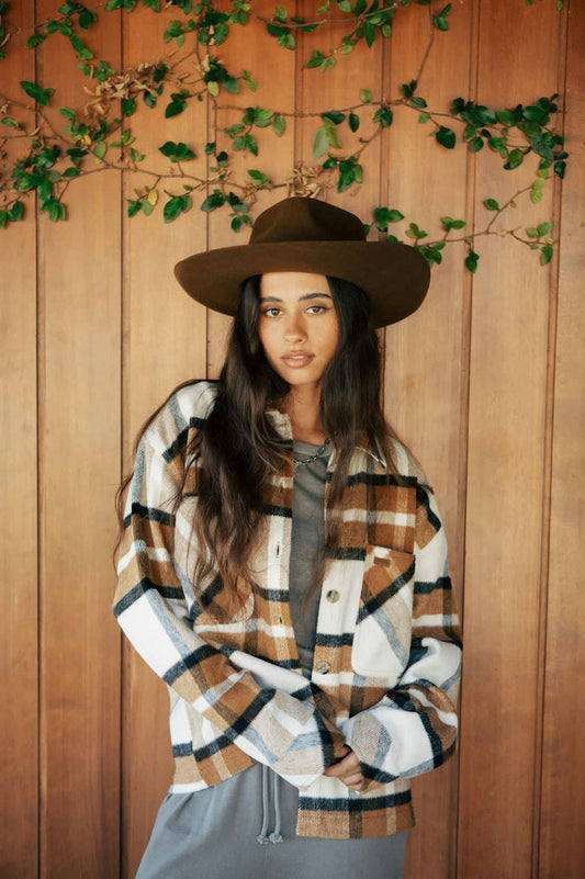 Bowery W Soft Brushed Flannel - Washed Copper