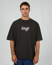 Influence Box Tee - Charcoal