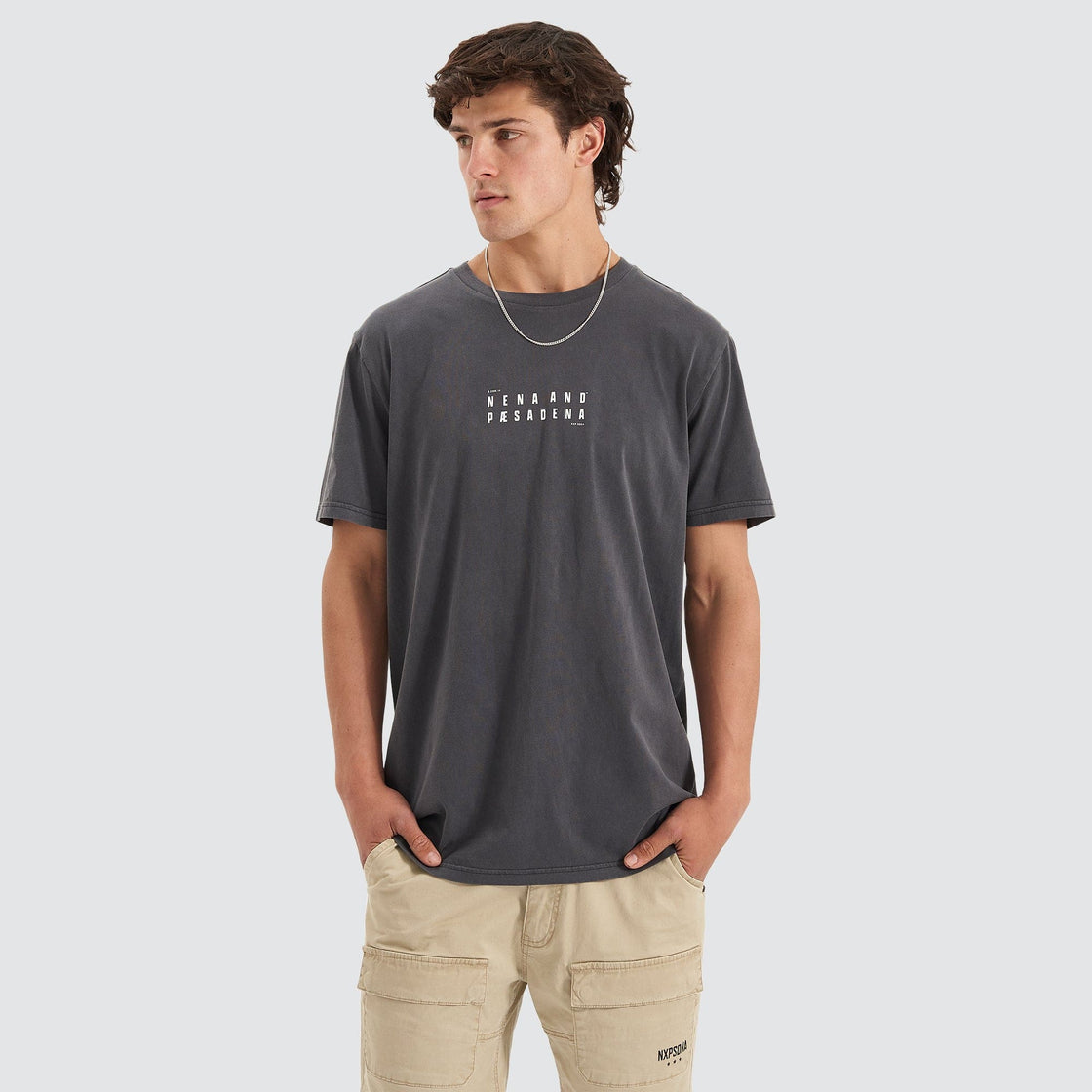 Duece Cape Back Tee - Asphalt