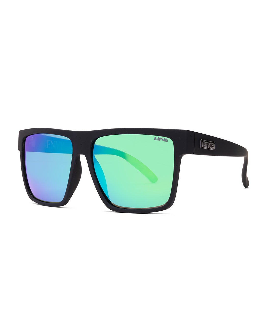 Liive Brooksy Envy floating polarised sunglasses with blue mirror lens