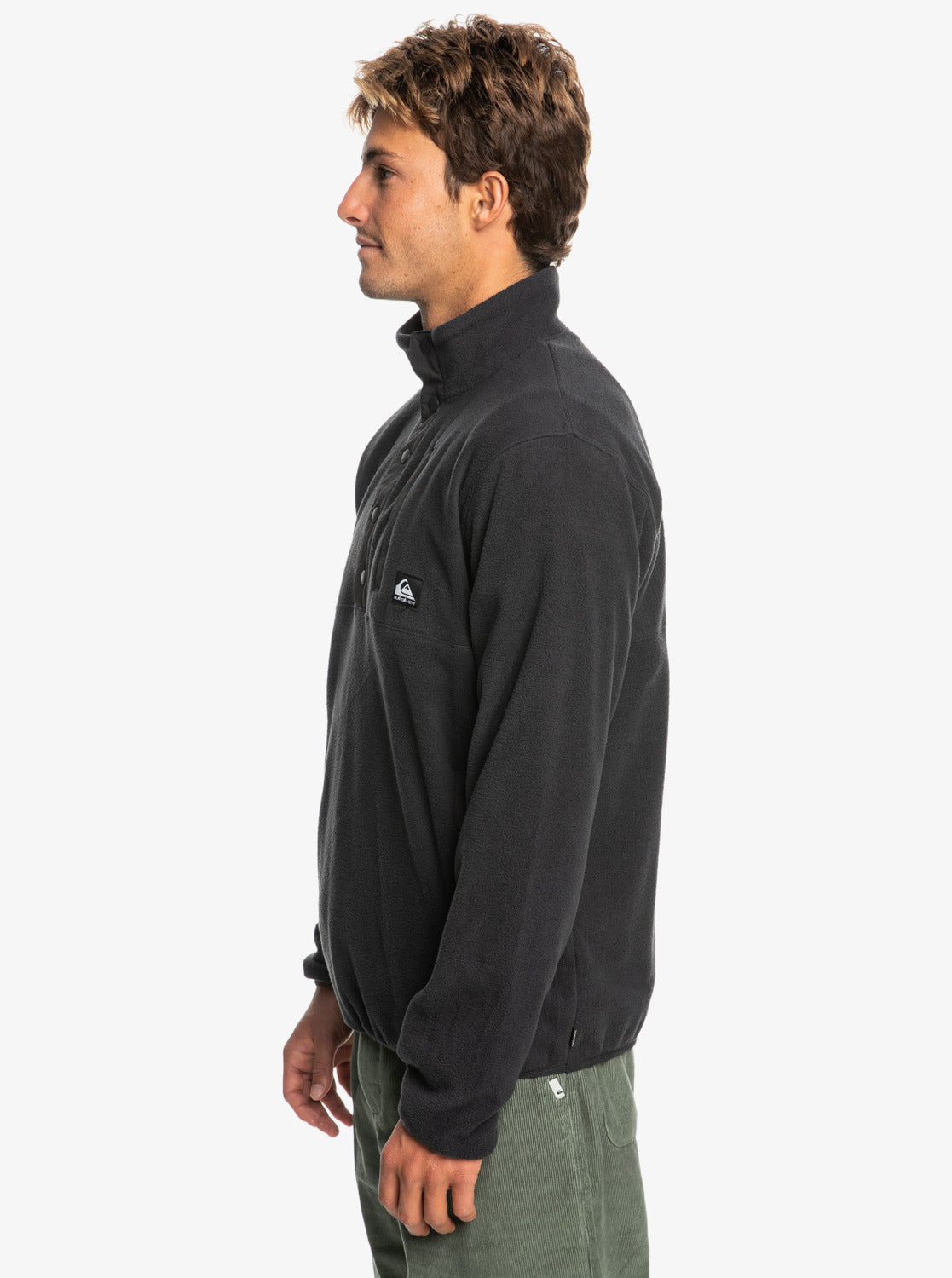 No Destination Mock Neck Half Snap Fleece - Phantom