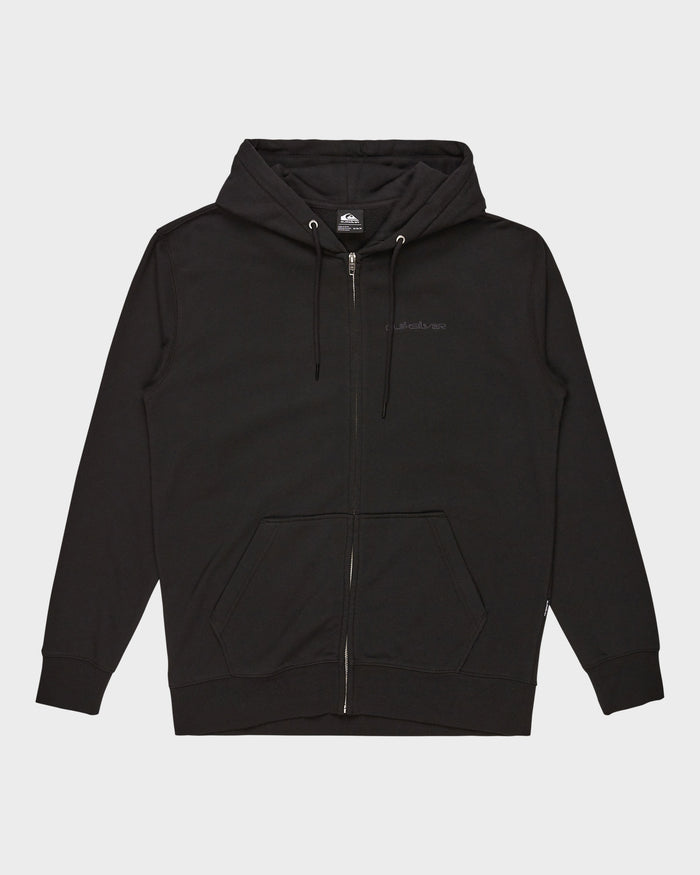 Salt Water Zip Up Hoodie - Black