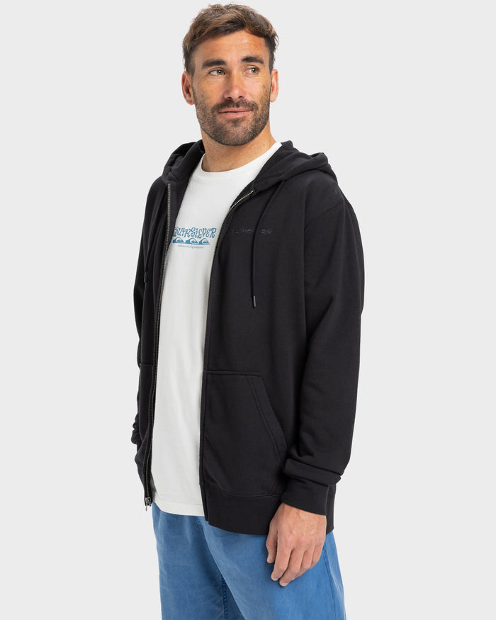 Quiksilver Salt Water Zip Up Hoodie - Black (view 3)